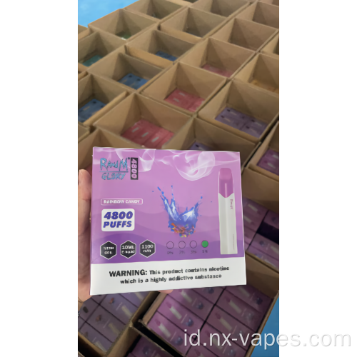 Grosir Randm Glory 4800puffs sekali pakai